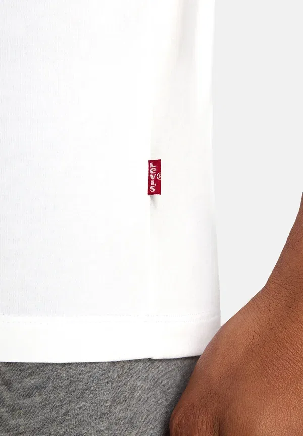 Футболка Levi'S Herren 6-er Pack мужская Herren Unterhemd Rund-Ausschnitt - майка, белый — фото 4