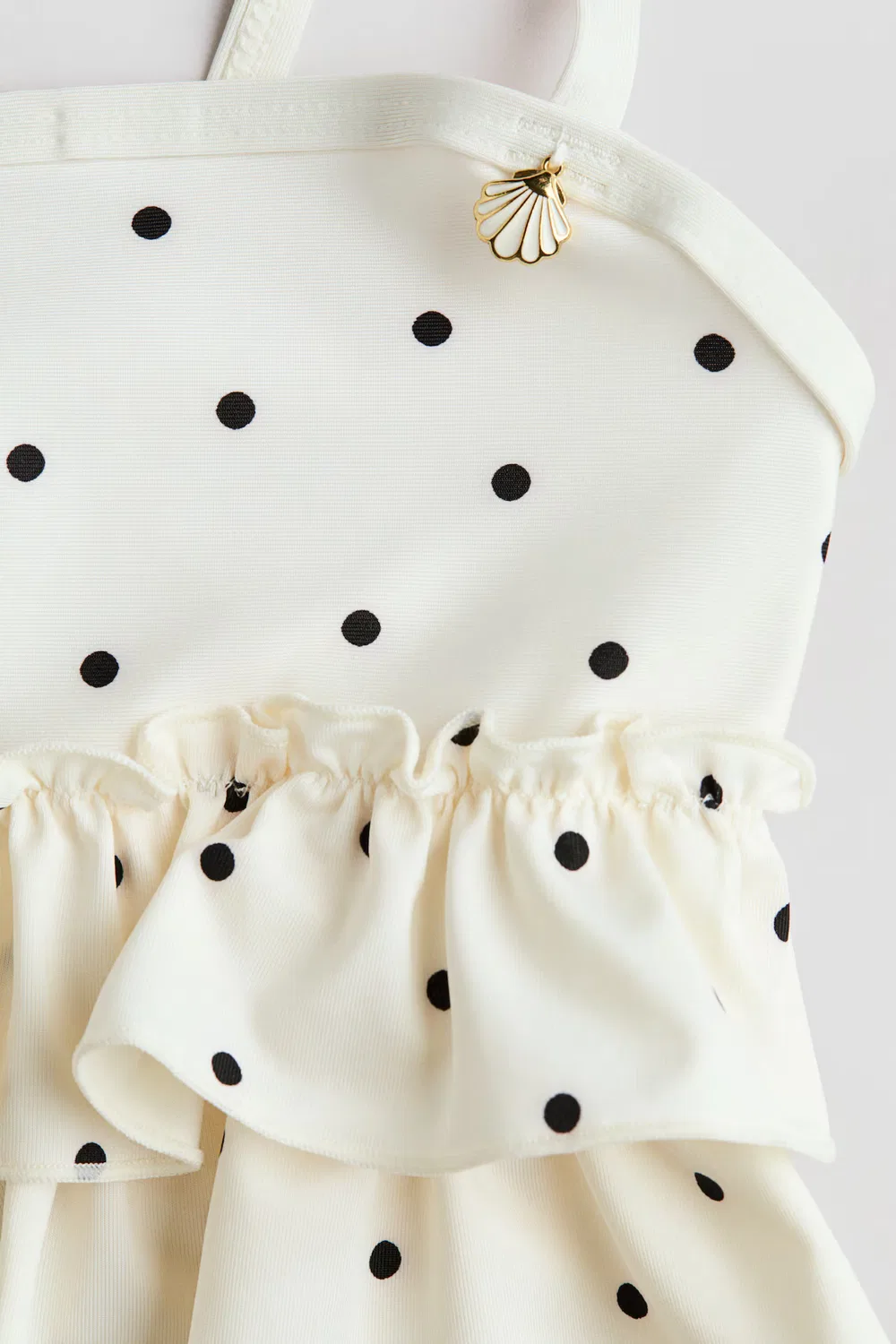 Бикини с оборками H&M, Cremefarben/Polka Dots — фото 2