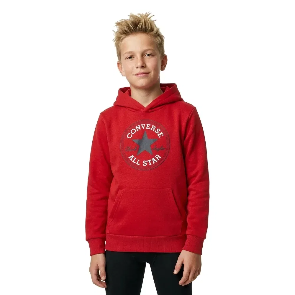 Детское худи для мальчиков с капюшоном CTP Core Converse kids, Red — фото 2