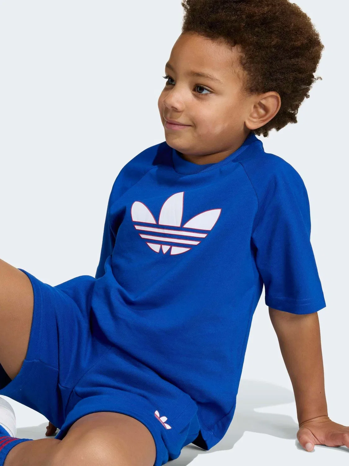 Спортивный набор, футболка и шорты, Trefoil, adidas Originals, синий