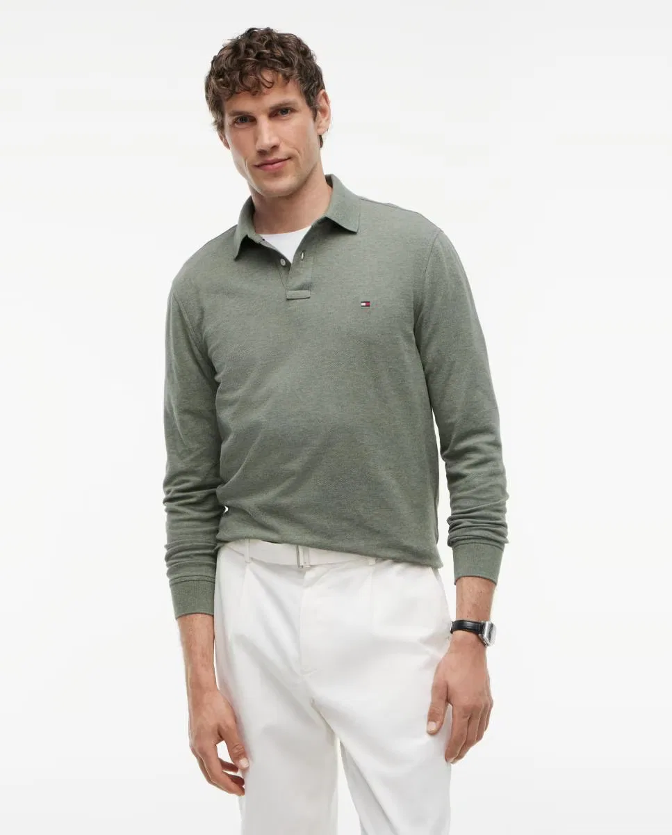 Рубашка с длинным рукавом, Polo, Tommy Hilfiger, серый