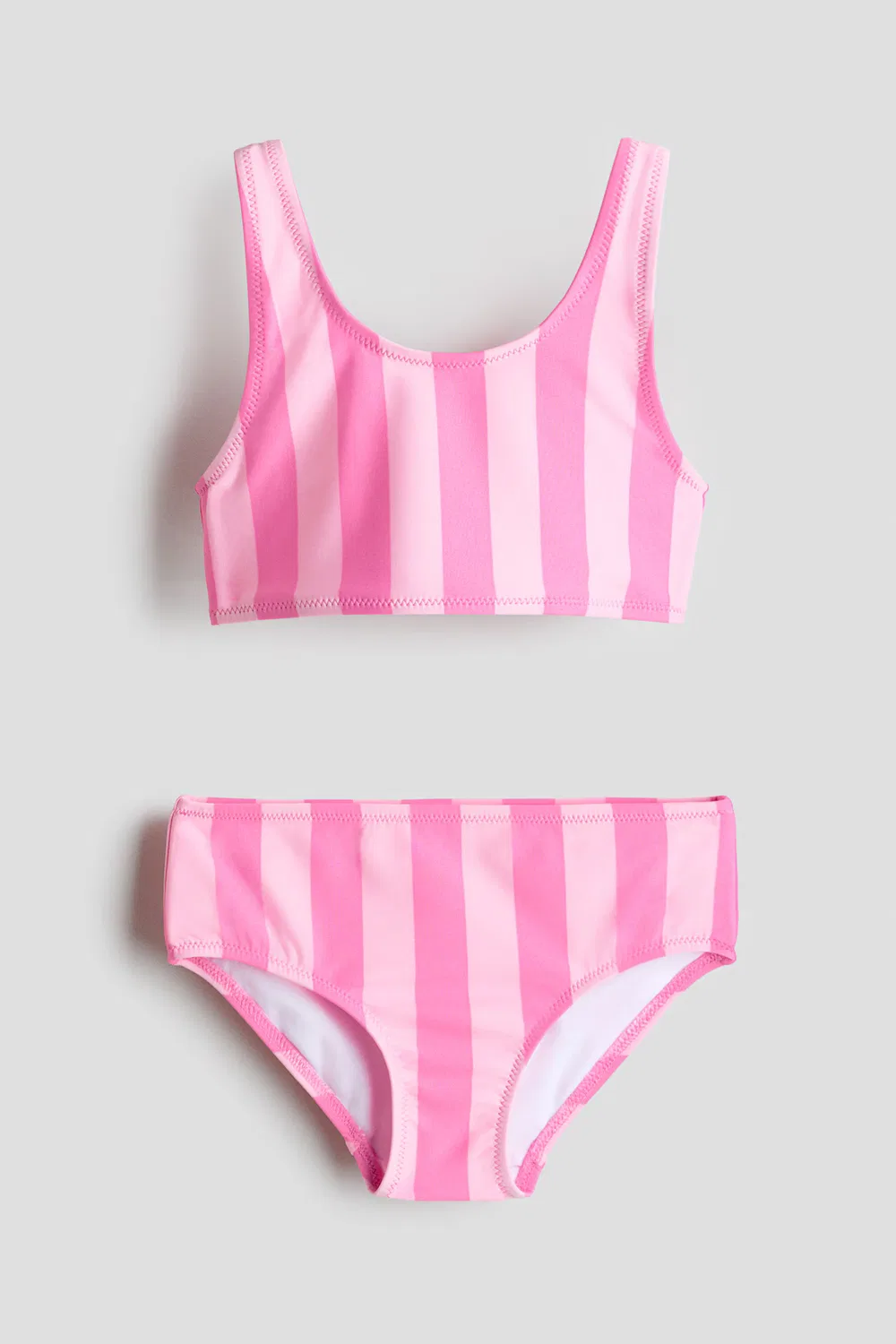 Бикини с узорчатым принтом H&M, Rosa/Gestreift