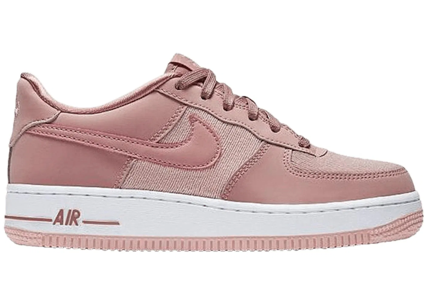 Детские кроссовки Lifestyle с замшевым верхом Nike Air Force 1 Low LV8, Rust Pink/Rust Pink-Storm Pink