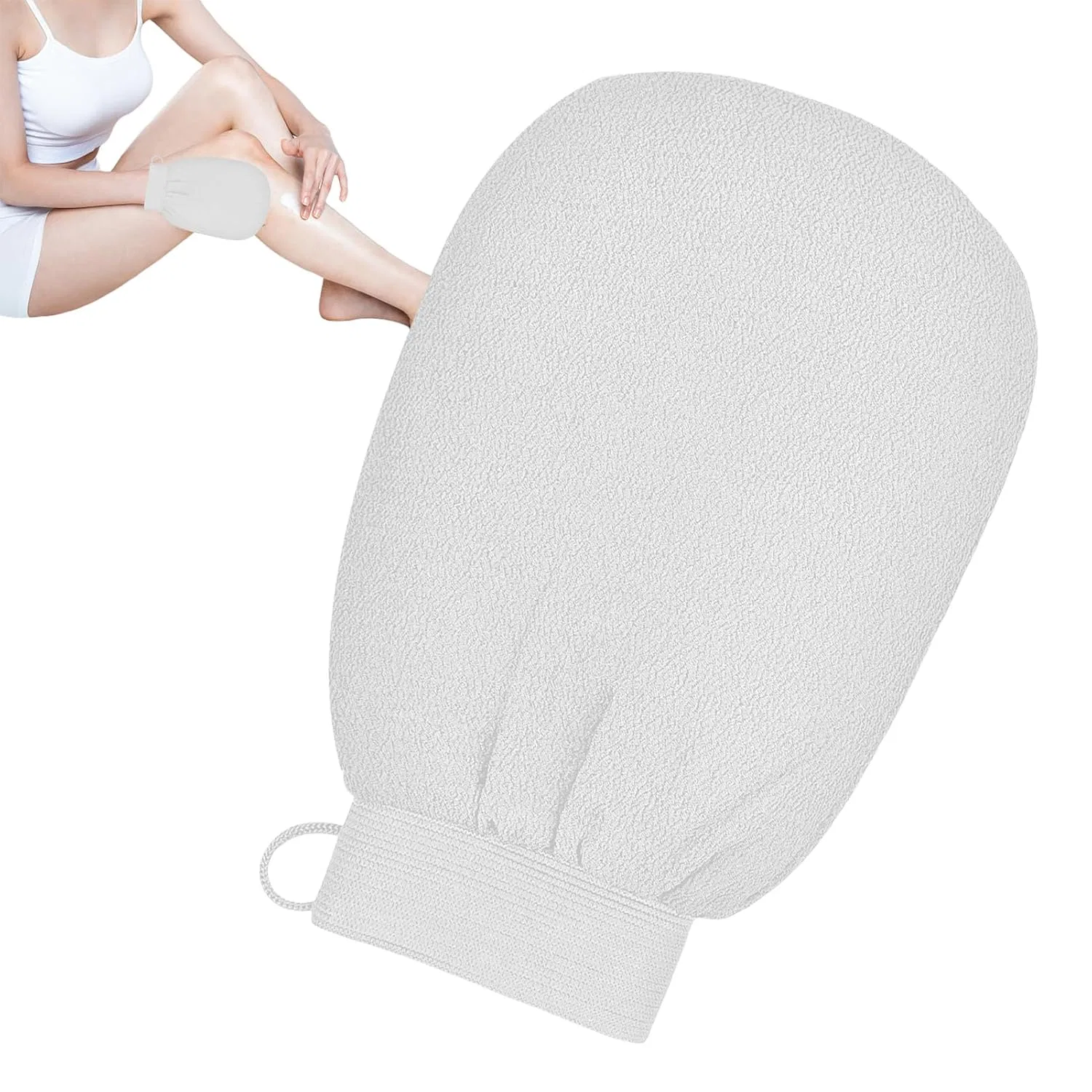 Эксфолиирующие перчатки из вискозного волокна, White Generisch
