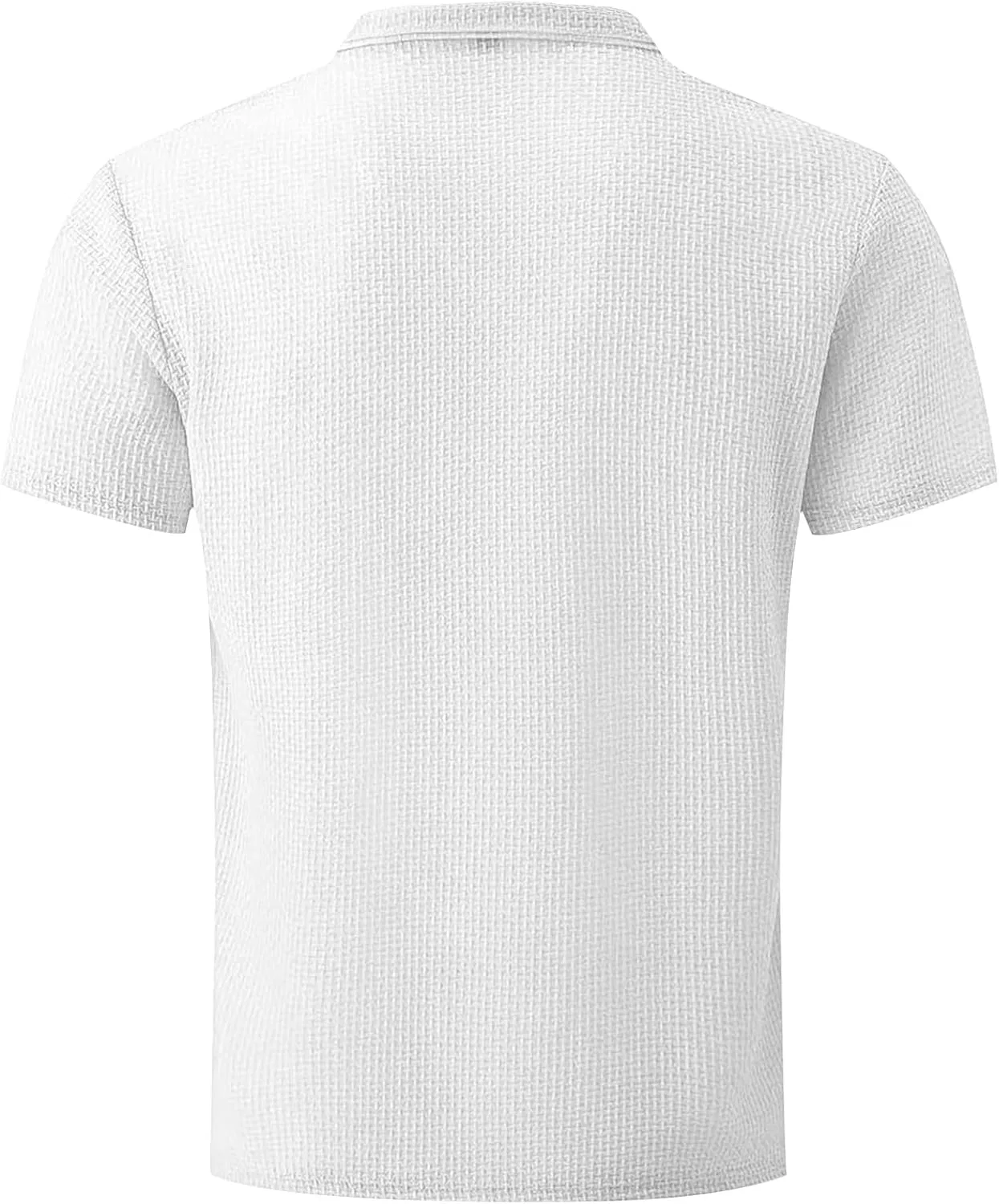 Мужская облегающая футболка с круглым вырезом Solid Color, White — фото 4