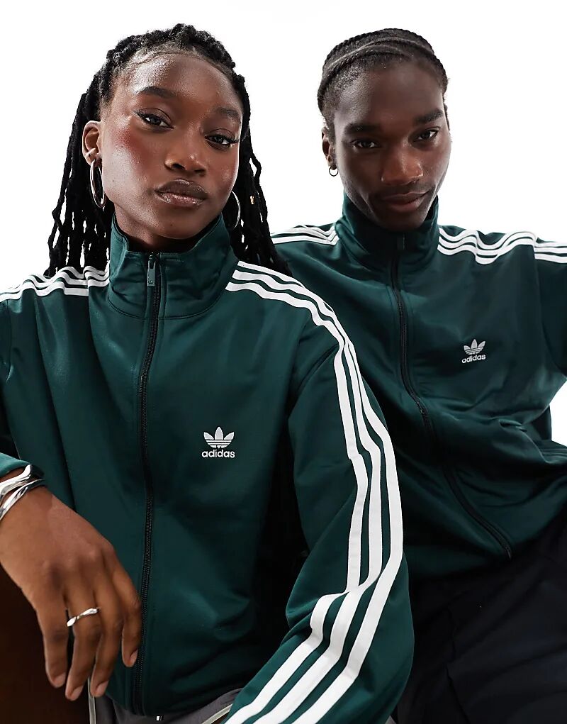 Спортивная куртка Firebird с воротником-стойкой зеленого цвета adidas Originals — фото 2