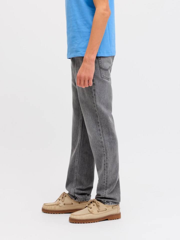 JACK & JONES Junior Джинсы прямого кроя JJICLARK серого цвета — фото 3