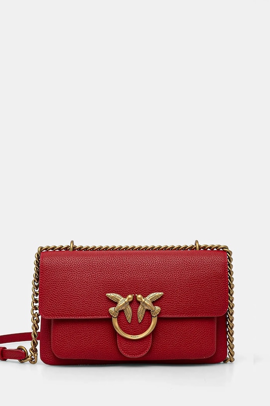 

Кожаная сумка Pinko, красный