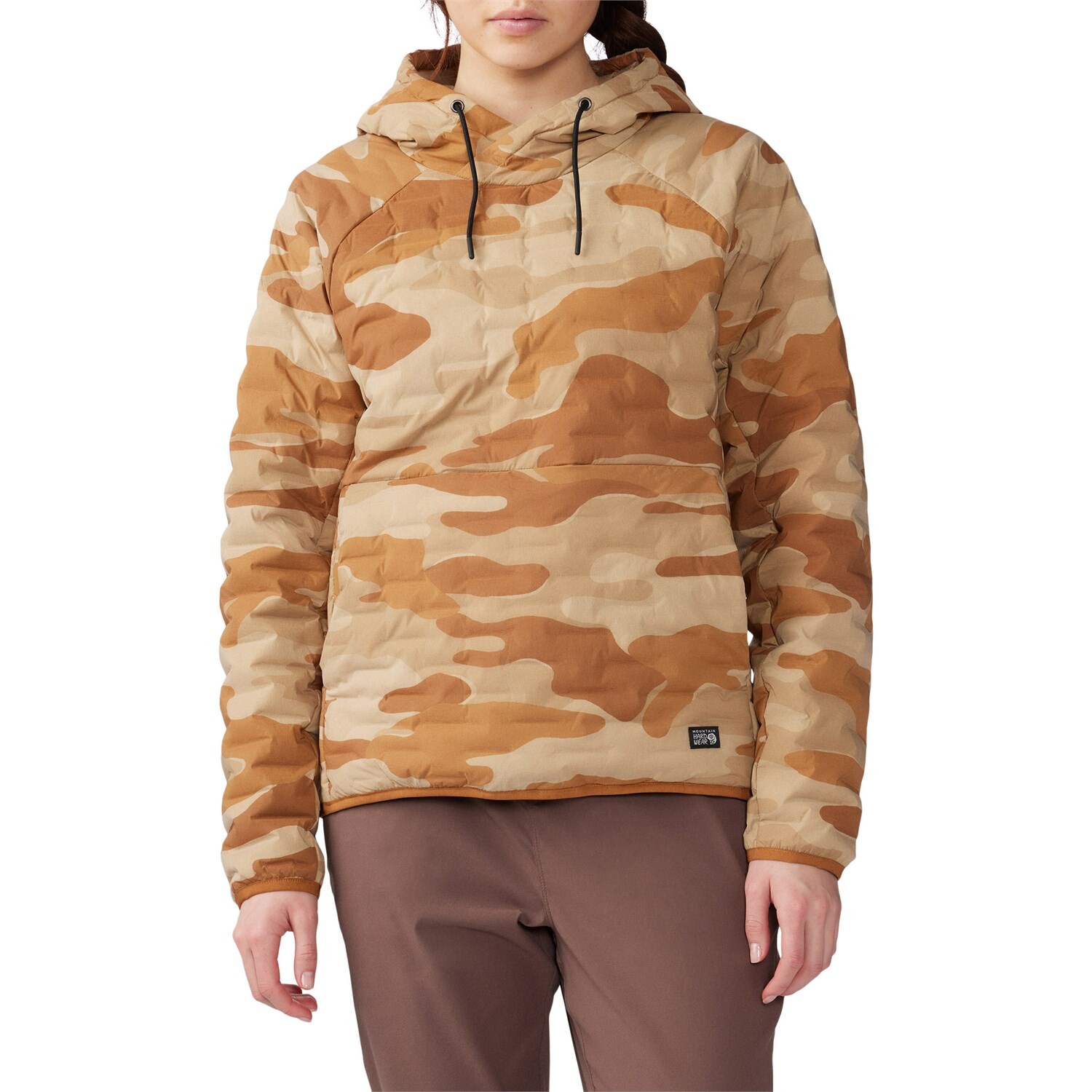 

Худи Mountain Hardwear Stretchdown Light Pullover, цвет Copper Clay/Camo Print