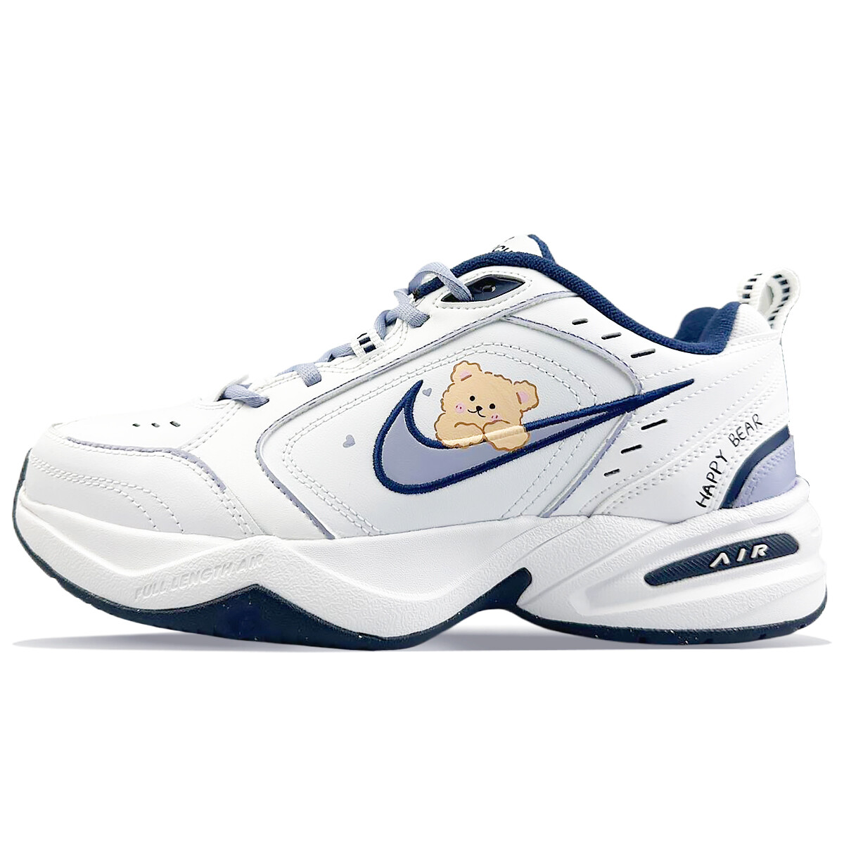 

Кроссовки Nike Air Monarch 4 Chunky Sneakers Unisex Low-Top Blue, белый