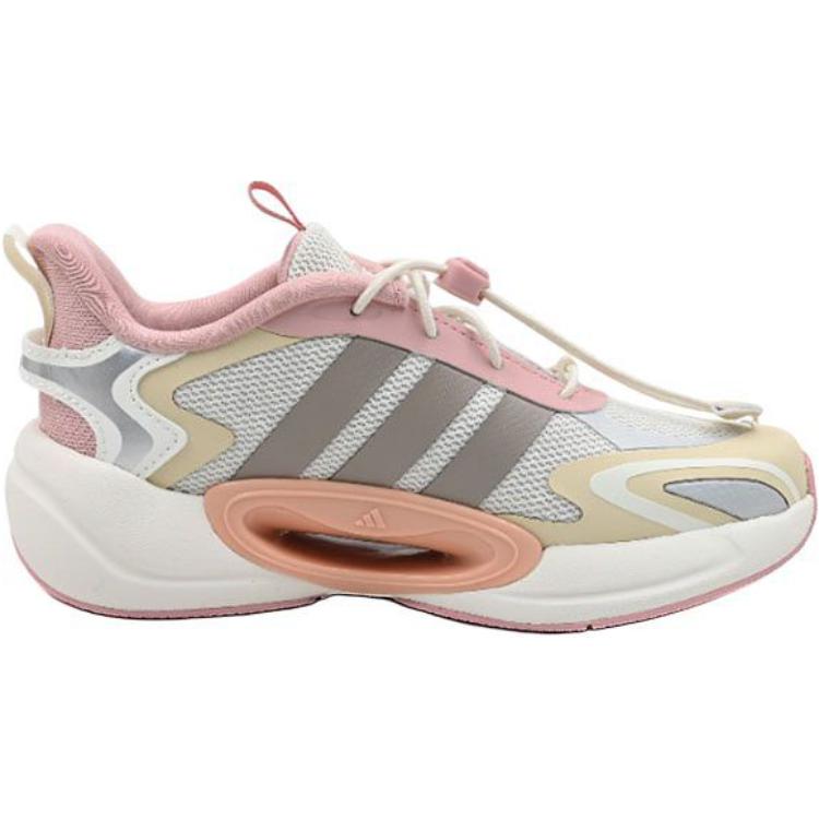 Детские кроссовки Galaxy с низким верхом, устойчивые к истиранию Adidas, серый/розовый — фото 2