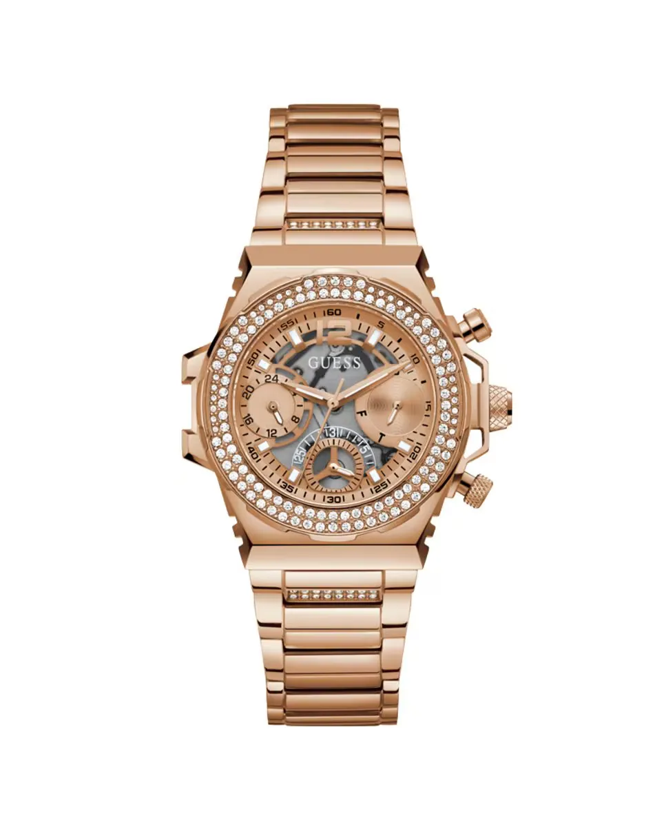 

Женские часы Fusion GW0552L3 из стали с ремешком из розового золота Guess