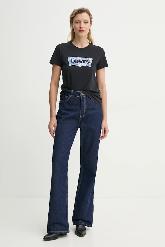 Хлопковая футболка THE PERFECT TEE Levi'S, черный — фото 2