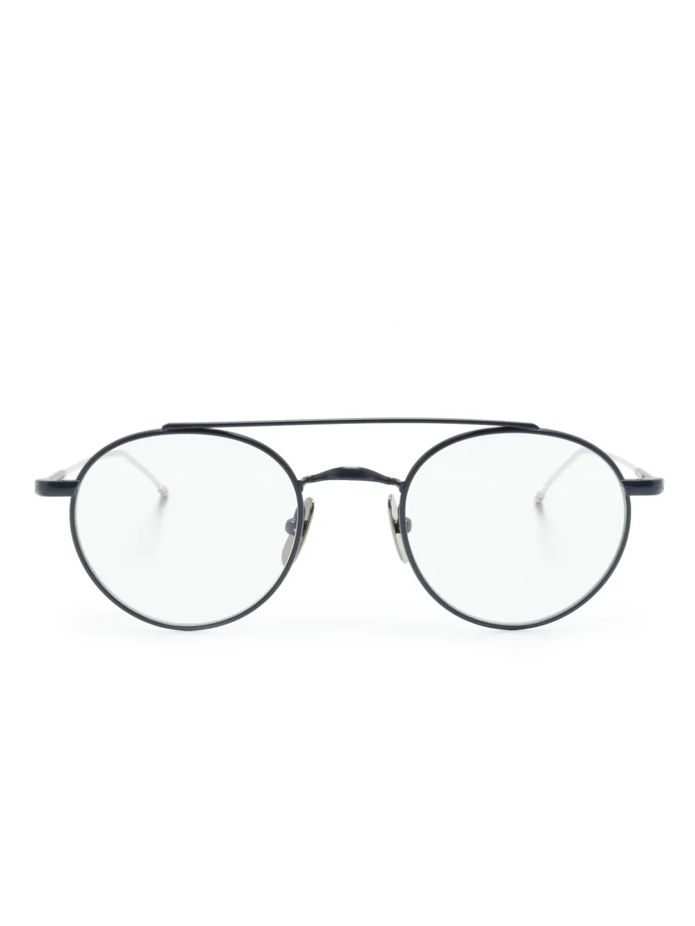 

Очки в круглой оправе Thom Browne Eyewear, серебяный