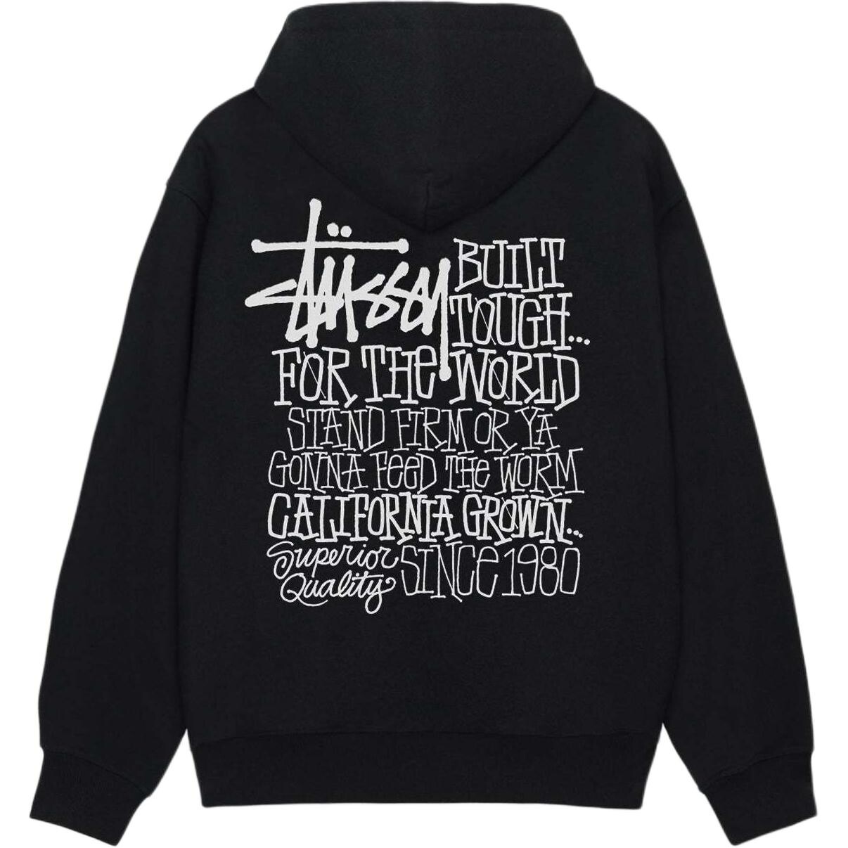 

Толстовка с капюшоном California Grown Stussy, темно-синий