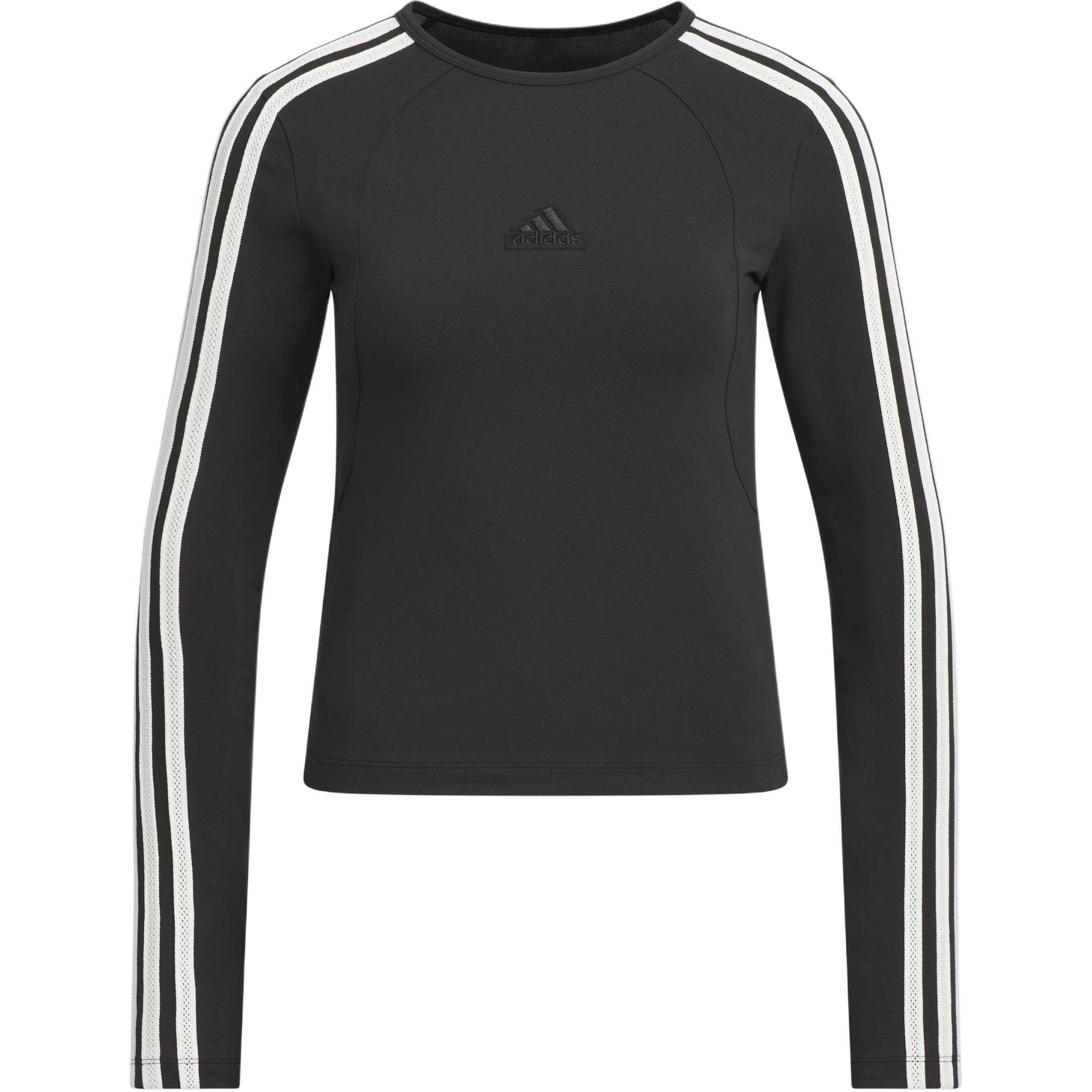 

Футболка Sportlife с рукавом реглан женская черная/бело-бирюзовая Adidas