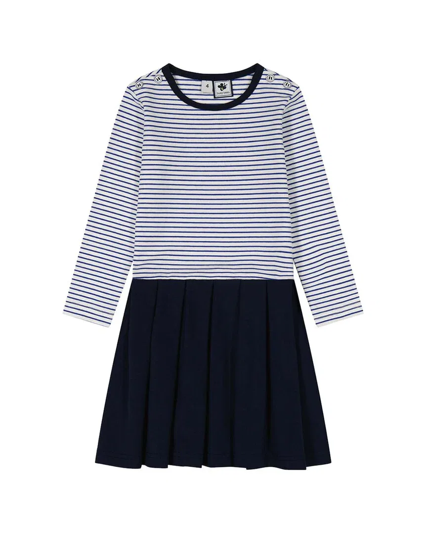 Платье Busy Bees Francesca с заниженной талией, Blue Stripe