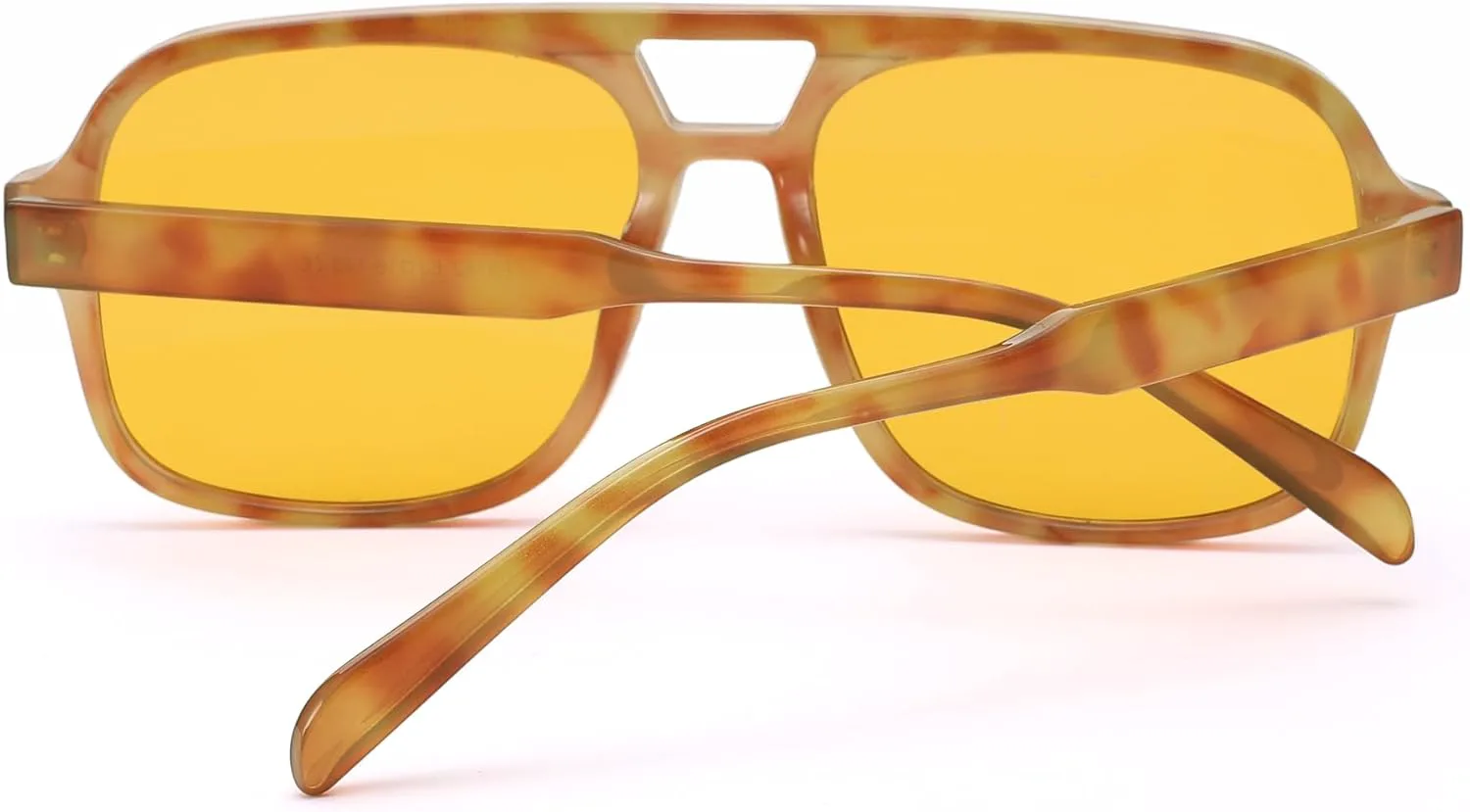 

Солнцезащитные очки Hycredi Retro Aviator для женщин и мужчин, модные квадратные очки, винтажные классические прямоугольные солнцезащитные очки, C5 - Leopard/Orange