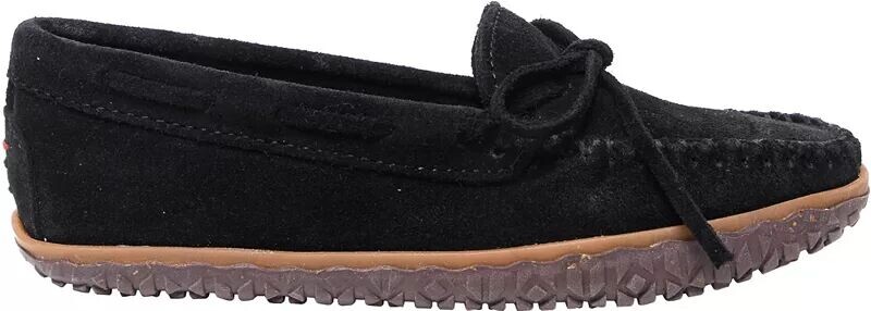 Женские лоферы Minnetonka с протектором и завязками, черный