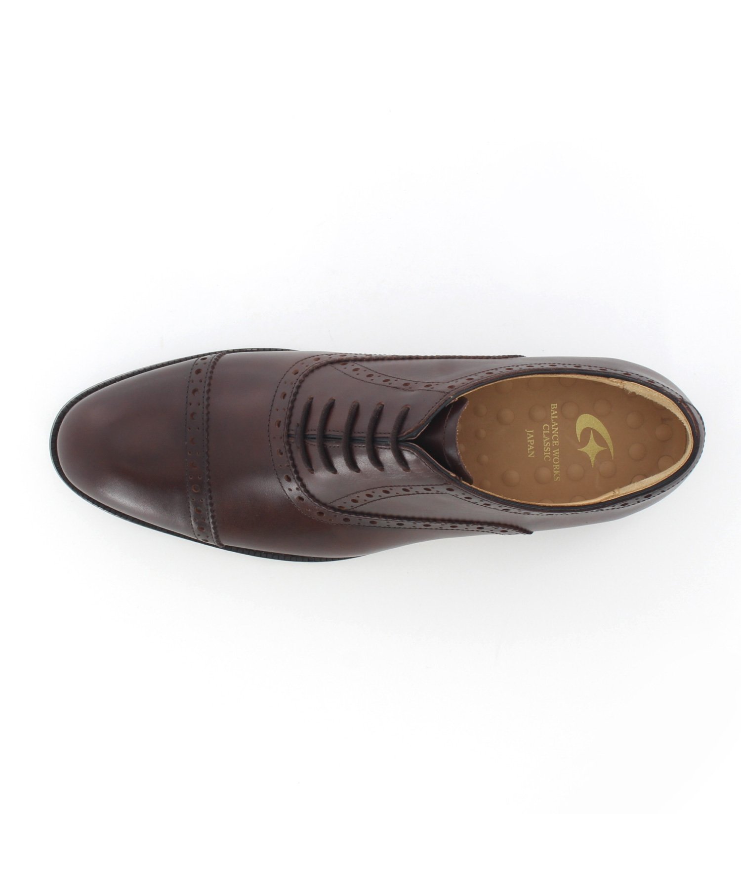 Мужские кожаные туфли MoonStar BW0101CL, размер 3E, производство Япония. Balance Works, Dark brown — фото 3