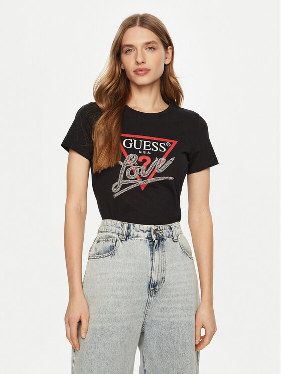 

Футболка стандартного кроя Guess, черный