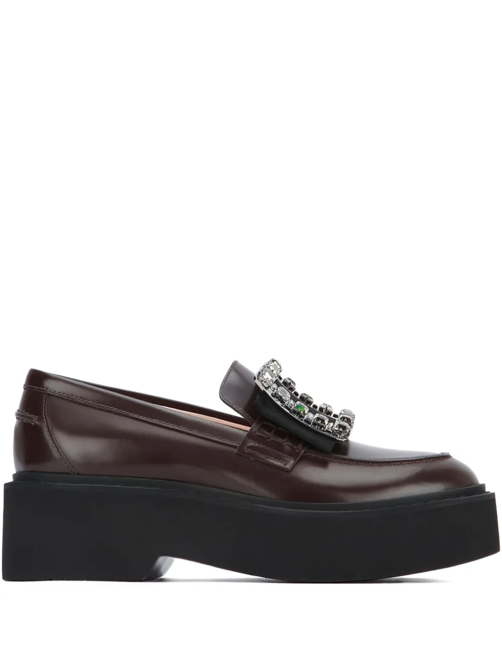 Декорированные туфли Viv' Rangers на платформе Roger Vivier, коричневый