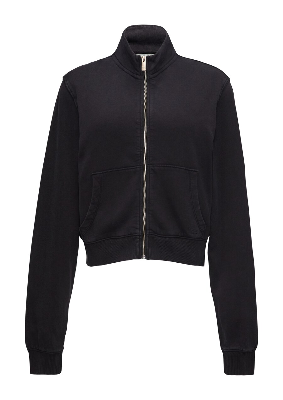 

Толстовка с капюшоном на молнии QS Zip-Up Hoodie, черный