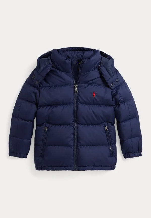 Пуховая куртка gorham с капюшоном, размер 26y Polo Ralph Lauren, Newport Navy