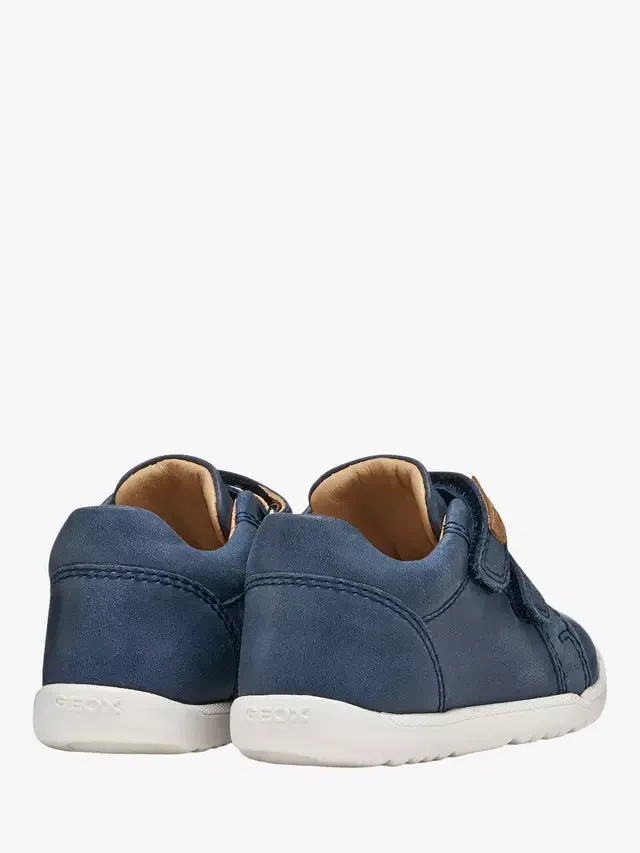 Детские кроссовки Baby Macchia Mid-Cut First-Steps Trainers, темно-синие Geox — фото 4