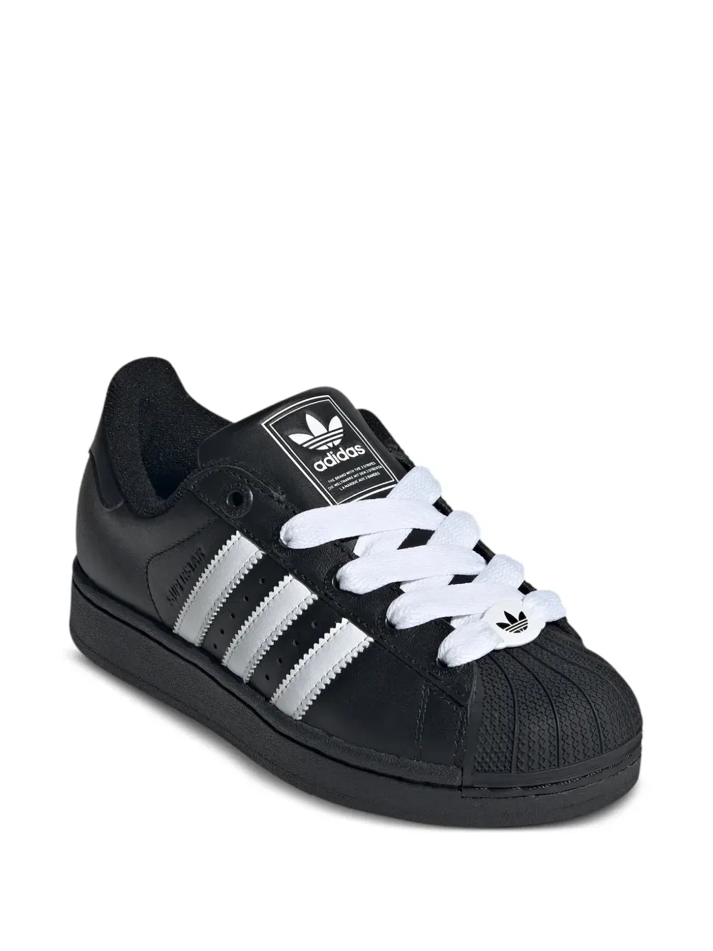 Кроссовки Superstar ii на шнуровке Adidas Kids, черный — фото 2