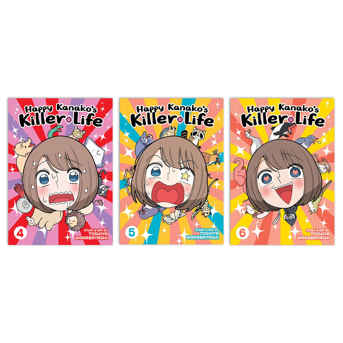 

Манга Happy Kanakos Killer Life Manga (4-6) Bundle