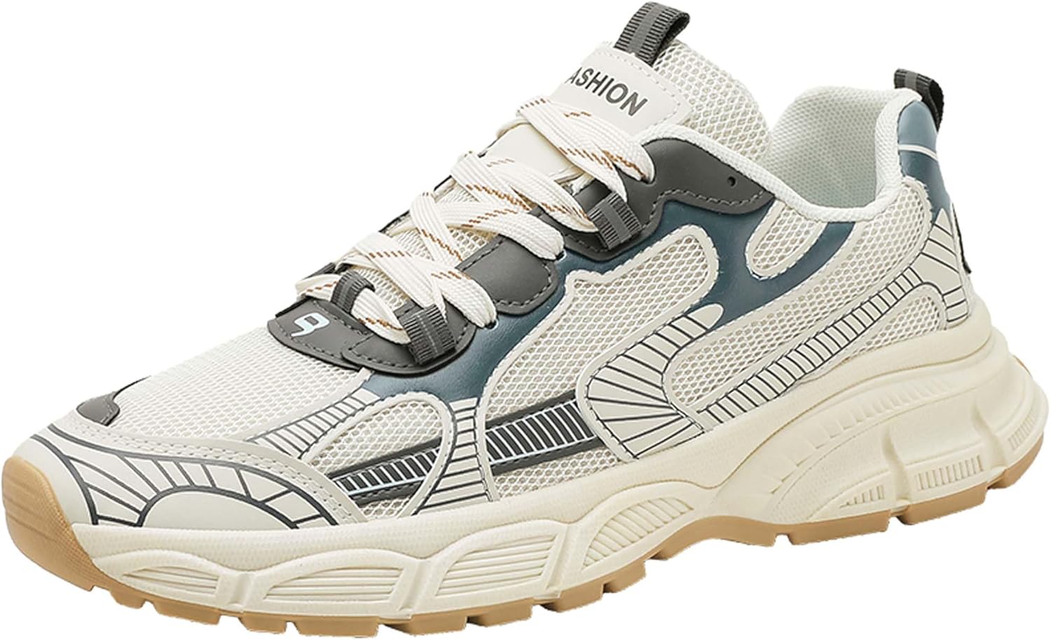 

Легкие и стильные спортивные кроссовки, винтажные и простые классические мужские спортивные кроссовки, повседневная обувь Generic, бежевый