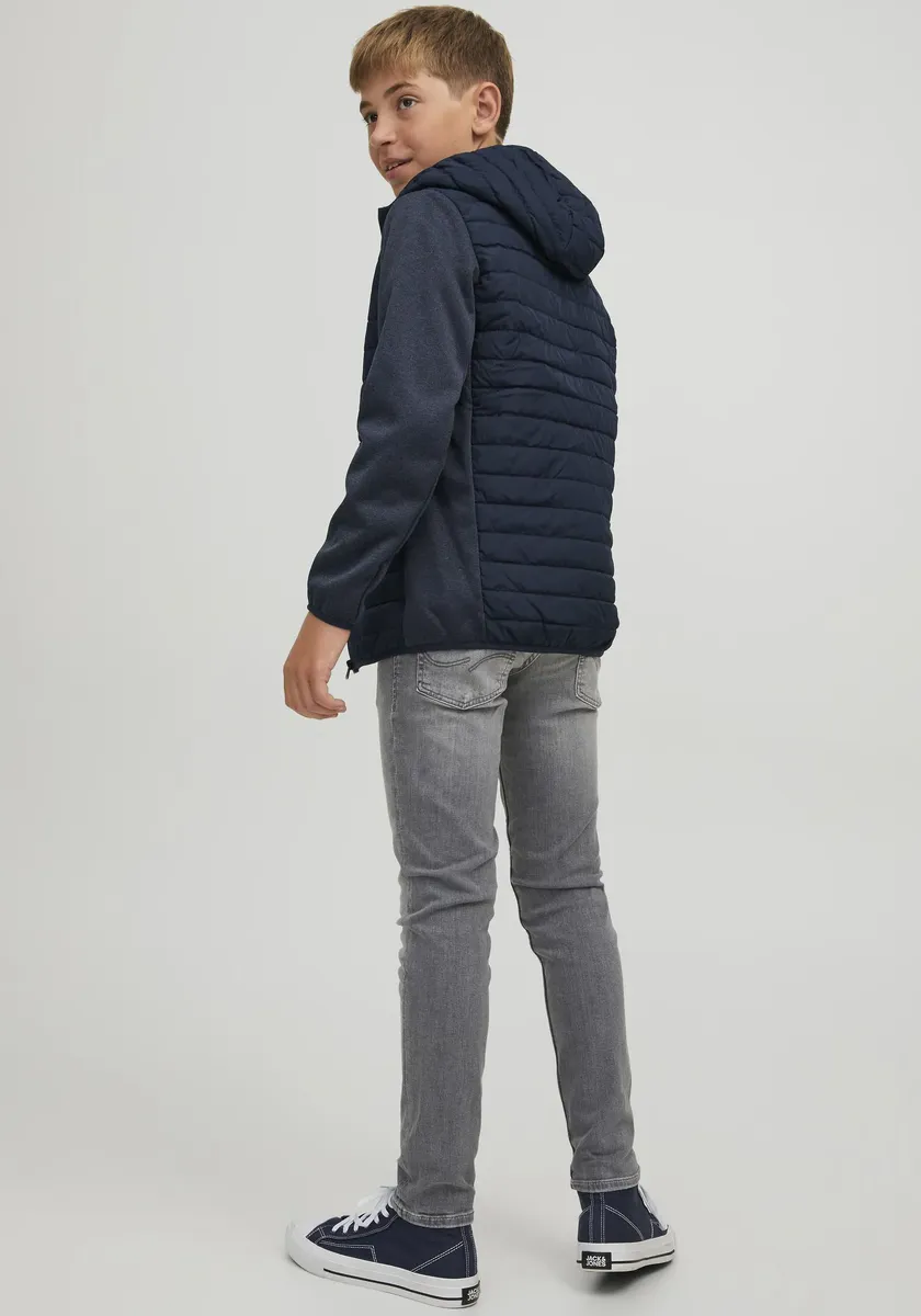 Детская гибридная куртка Jack & Jones "JJEMULTI QUILTED JACKET NOOS JNR", с капюшоном Jack & Jones Junior, синий — фото 2