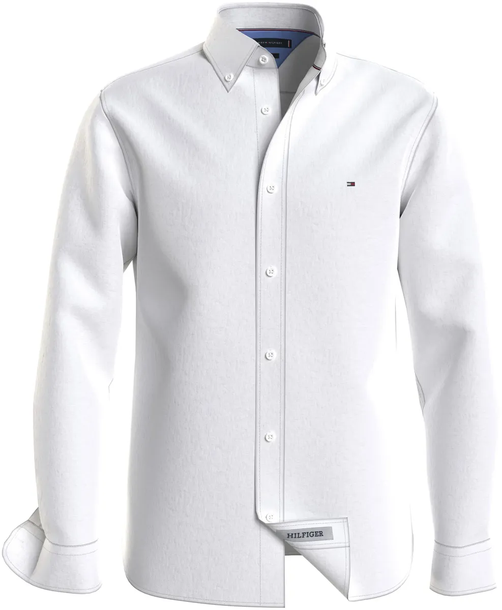 

Рубашка с длинными рукавами Tommy Hilfiger Big & Tall "BT-PIGMT DYED LI SOLID RF SHRT-B", большие размеры, белый