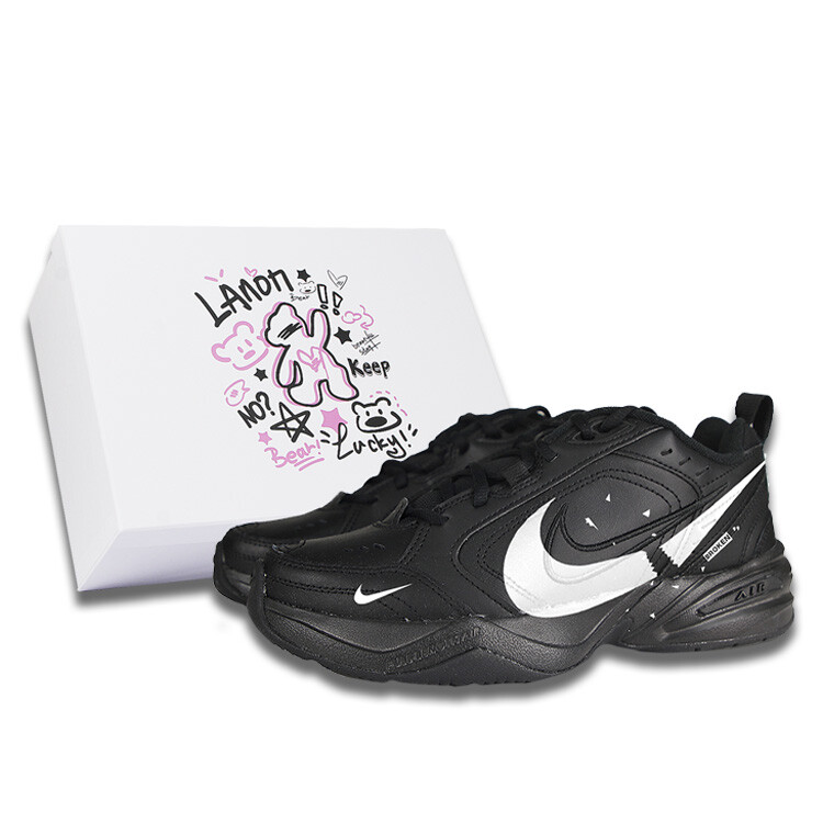 

Кроссовки Air Monarch 4 Chunky унисекс с низким верхом белого цвета Nike, черный