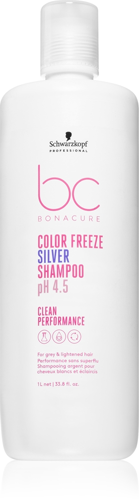 

Bc Bonacure Color Freeze Silver Silver Shampoo для светлых и осветленных волос Schwarzkopf Professional, 1000 мл
