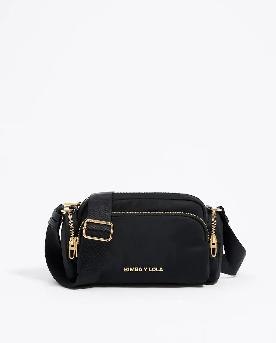 

Маленькая женская сумка через плечо из черного нейлона Bimba y Lola, черный