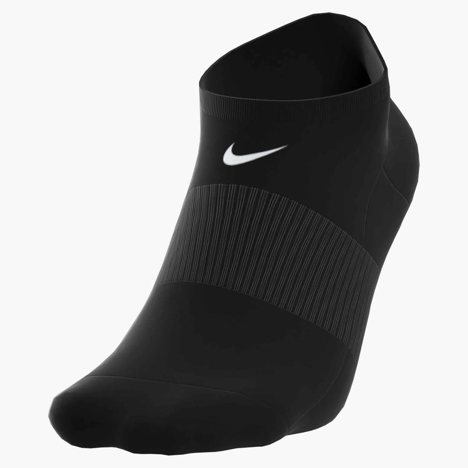 Мужские функциональные носки с легким дизайном Nike, Black/White — фото 2