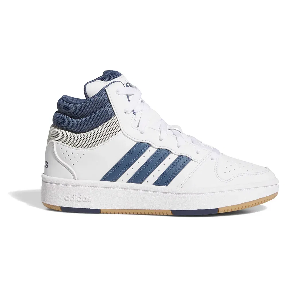 Кроссовки Hoops Mid Classic Junior Adidas, белый