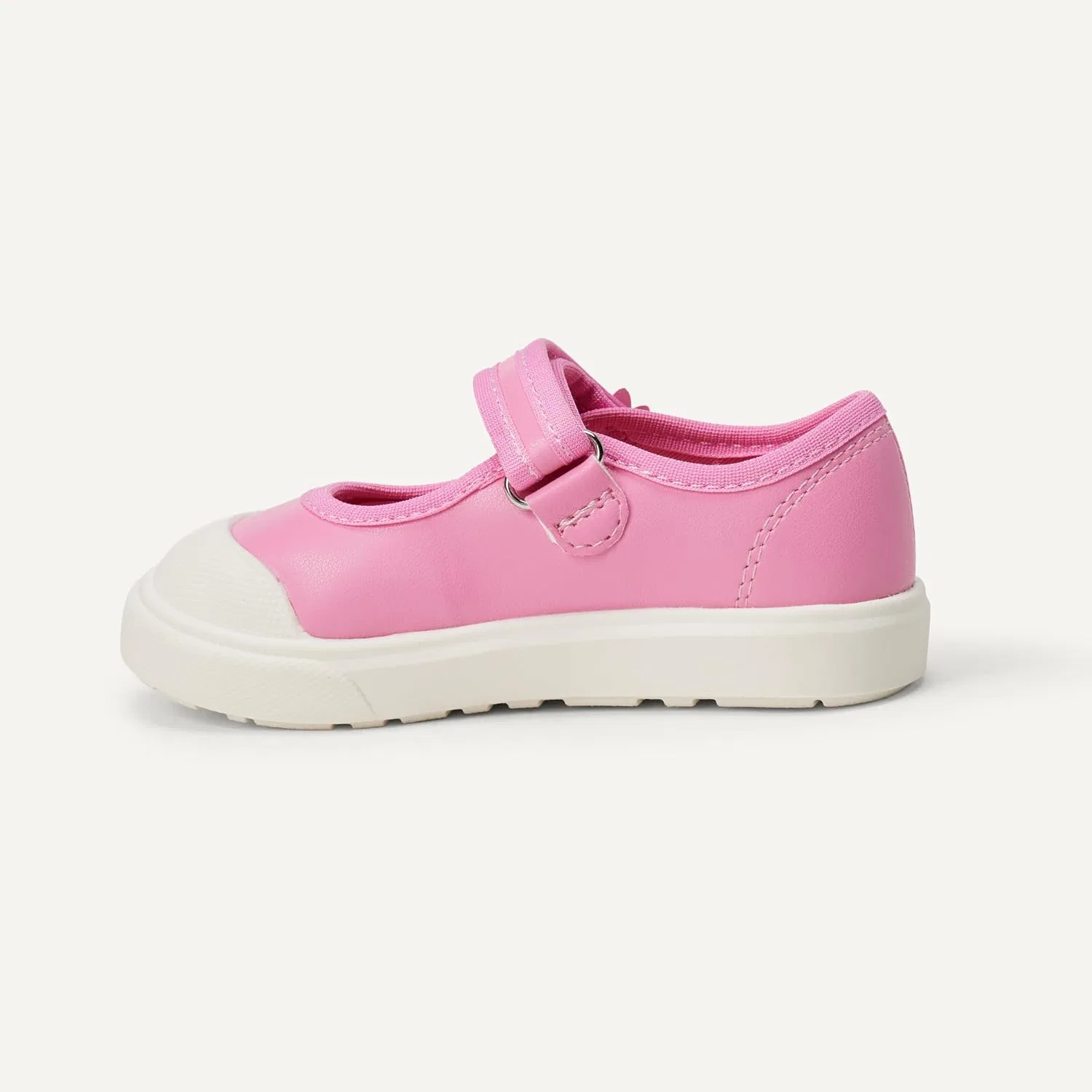 Детские кроссовки для девочек с ремешком на липучке Mary Jane Amazon Essentials, Pink — фото 4