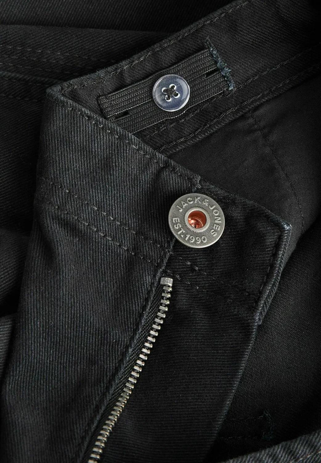 Брюки для подростков - джинсы прямого кроя Jack & Jones Junior, Black — фото 4