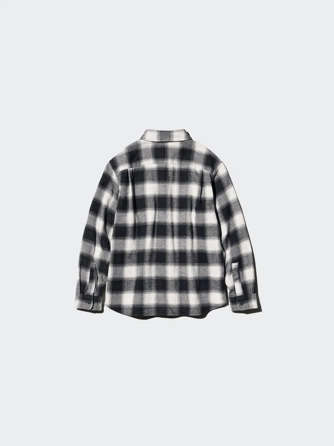 Детская рубашка в клетку с длинным рукавом Uniqlo, розовый — фото 3