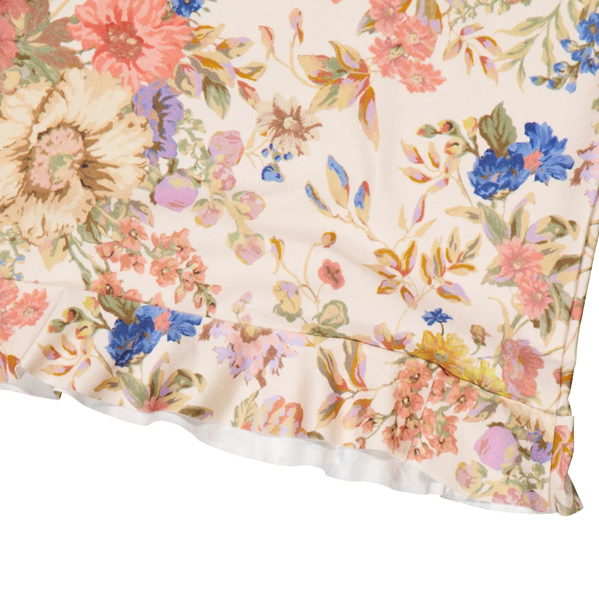 Купальный топ с воланами August Frill Rashie Zimmermann, Cream Floral — фото 3