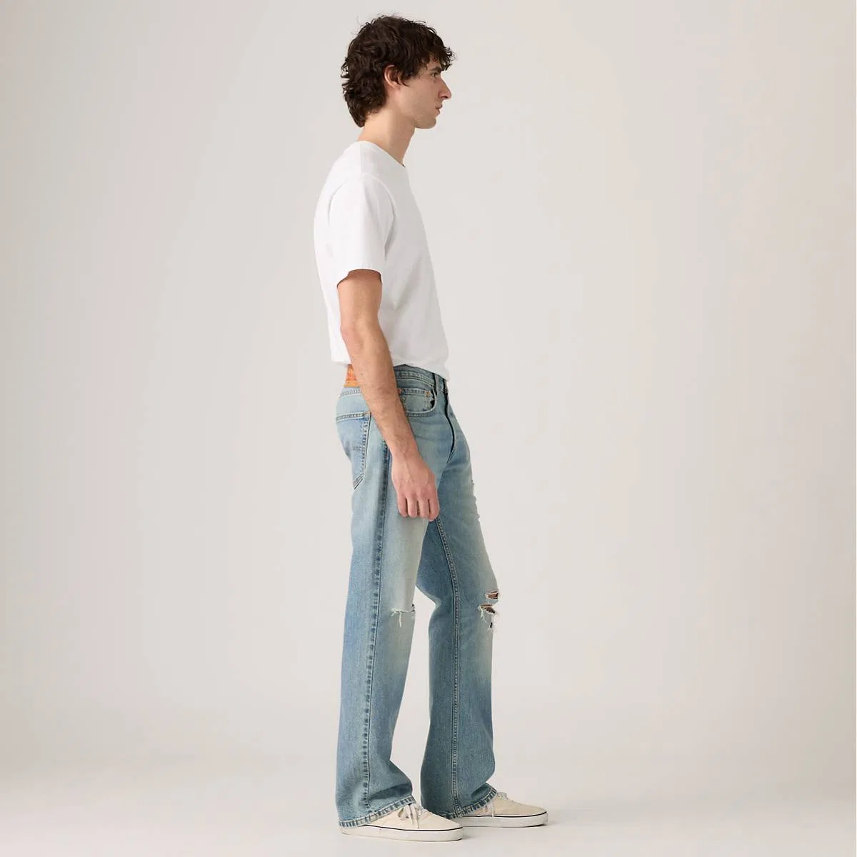 Мужские джинсы-клеш 527 зауженного кроя Levi's, Blaze A Trail Distressed - Medium Wash — фото 4