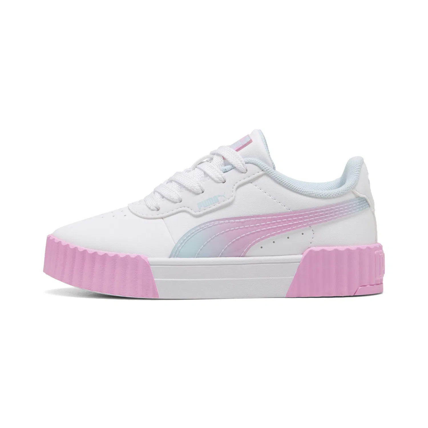 Детские кроссовки на шнуровке Carina 30 PUMA, White-Mauve Glow — фото 2