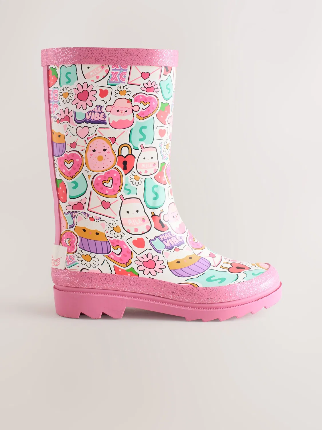 Резиновые сапоги Squishmallows Wellies Next, розовые — фото 2
