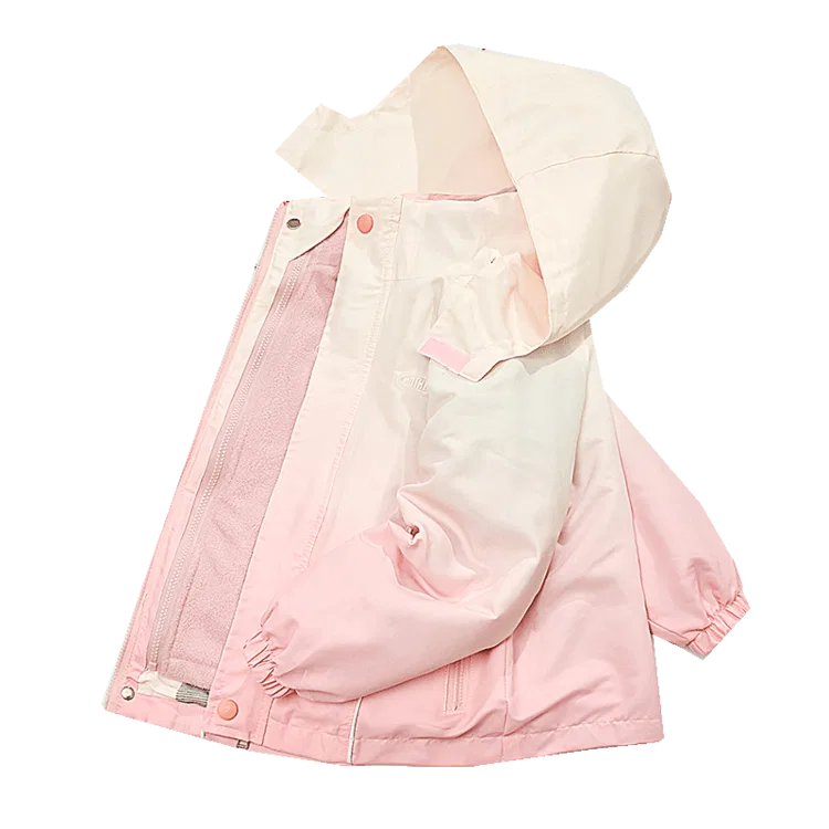 Детский комплект курток-ветровок с принтом Windbreaker Jacket Lanza, Pink