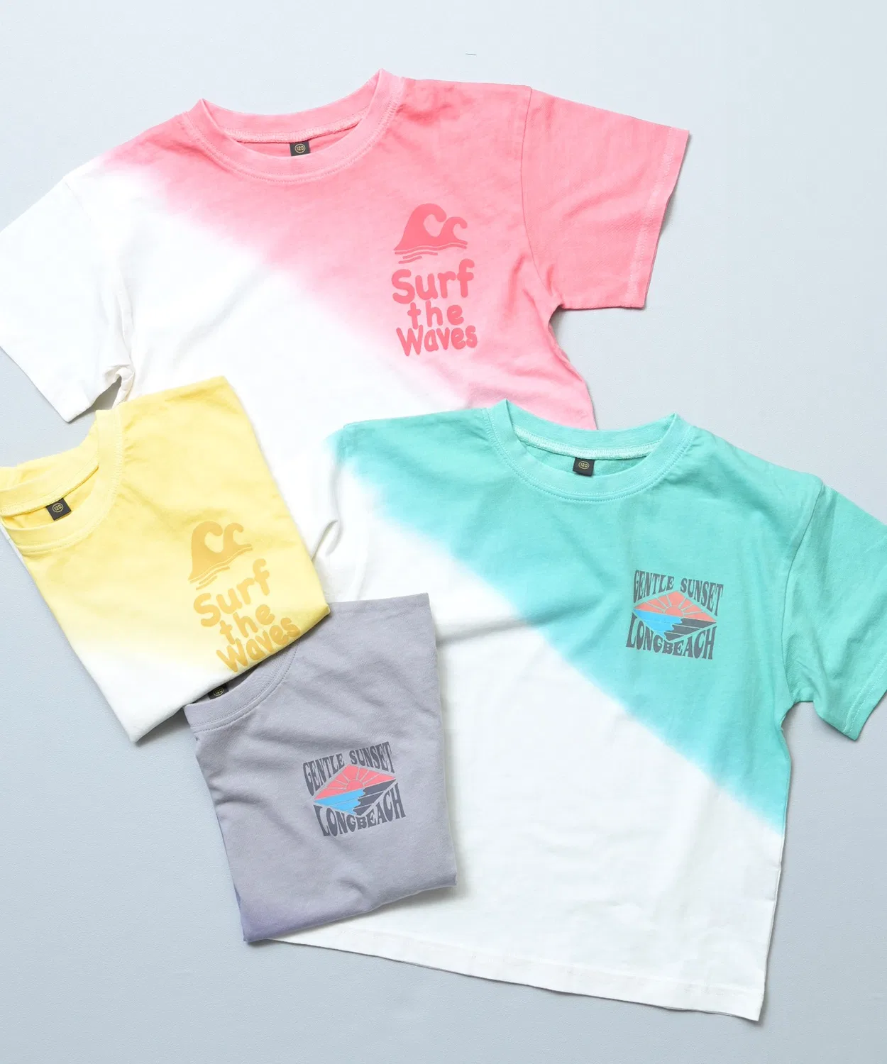 Детская футболка с принтом Tie Dye MARKEY'S, розовая — фото 2