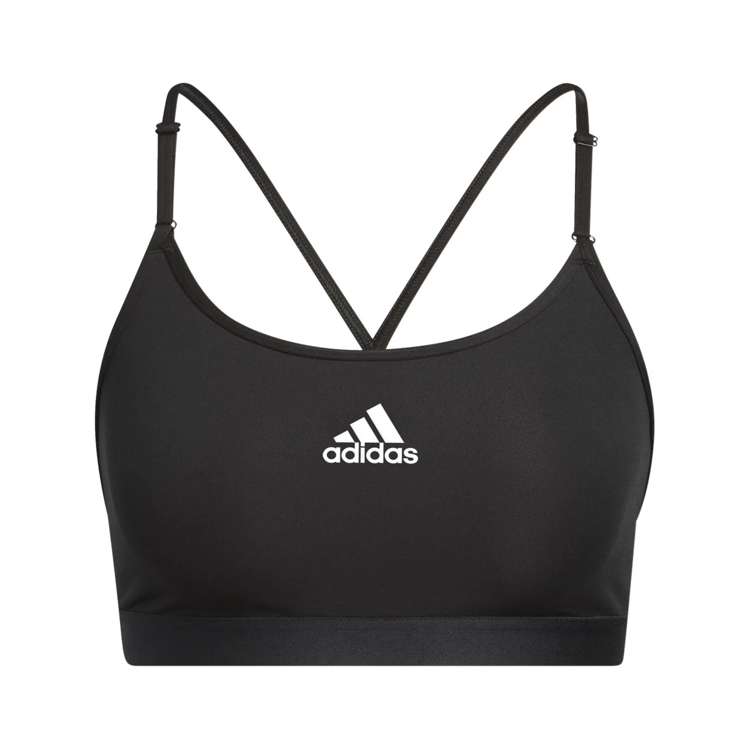 Женский спортивный бюстгальтер с легкой поддержкой Aeroreact Training Light-Support Adidas, Черный — фото 4