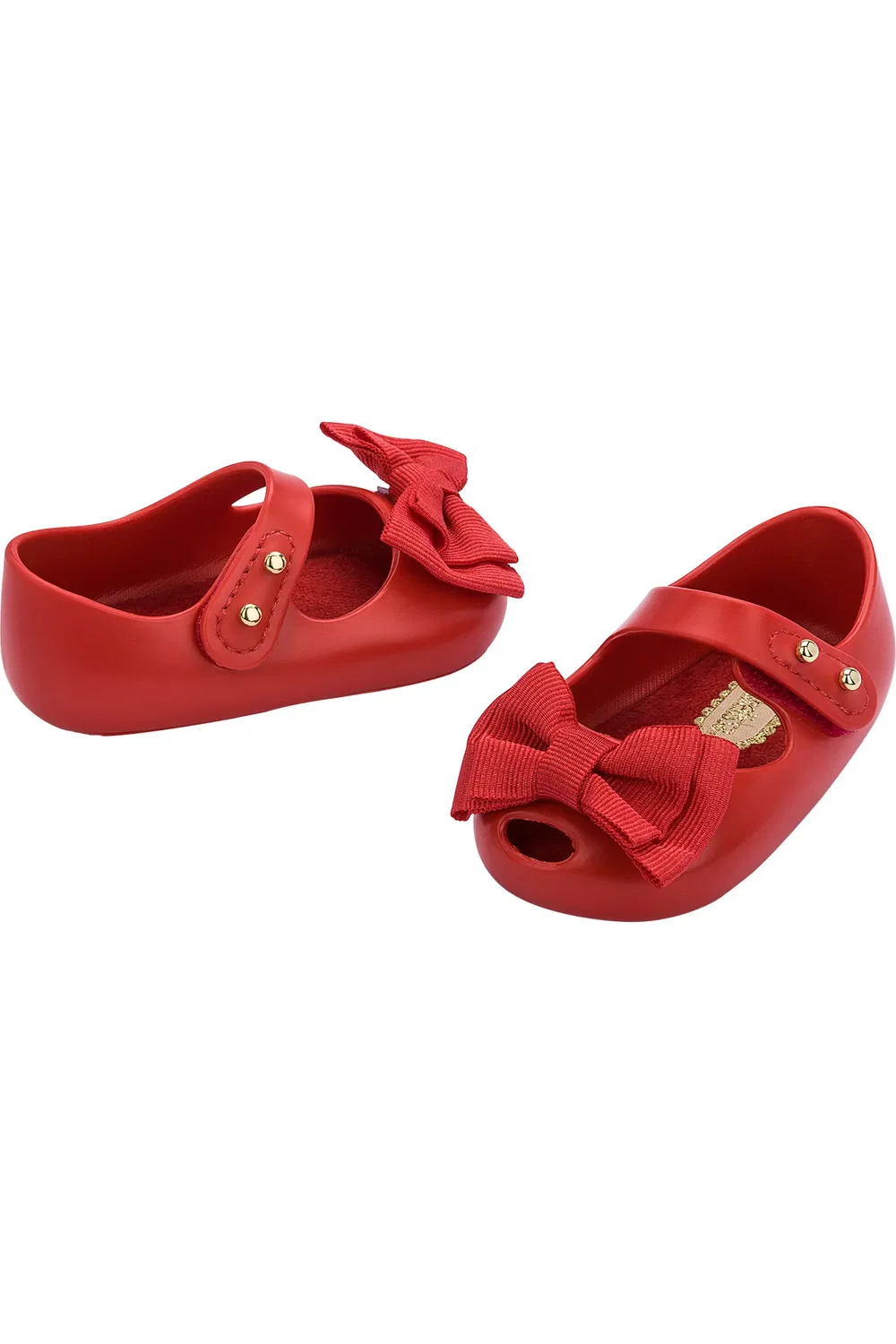 Детские туфли Мэри Джейн с бантом ароматизированные Mini Melissa, красный — фото 4